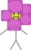 Robot Flower with a frown face drawn by a marker (TPOT 14)