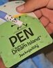 Pen plush tag front