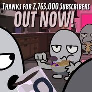 "Thanks for 2,763,000 Subscribers is out NOW!!! Go give it a watch! 🔢"