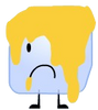 Ice Cube covered in pie splatter (BFDI 16)