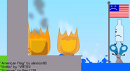 Blocky, Ice Cube and Firey dying.