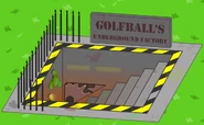 The entrance to Golf Ball's Underground Factory