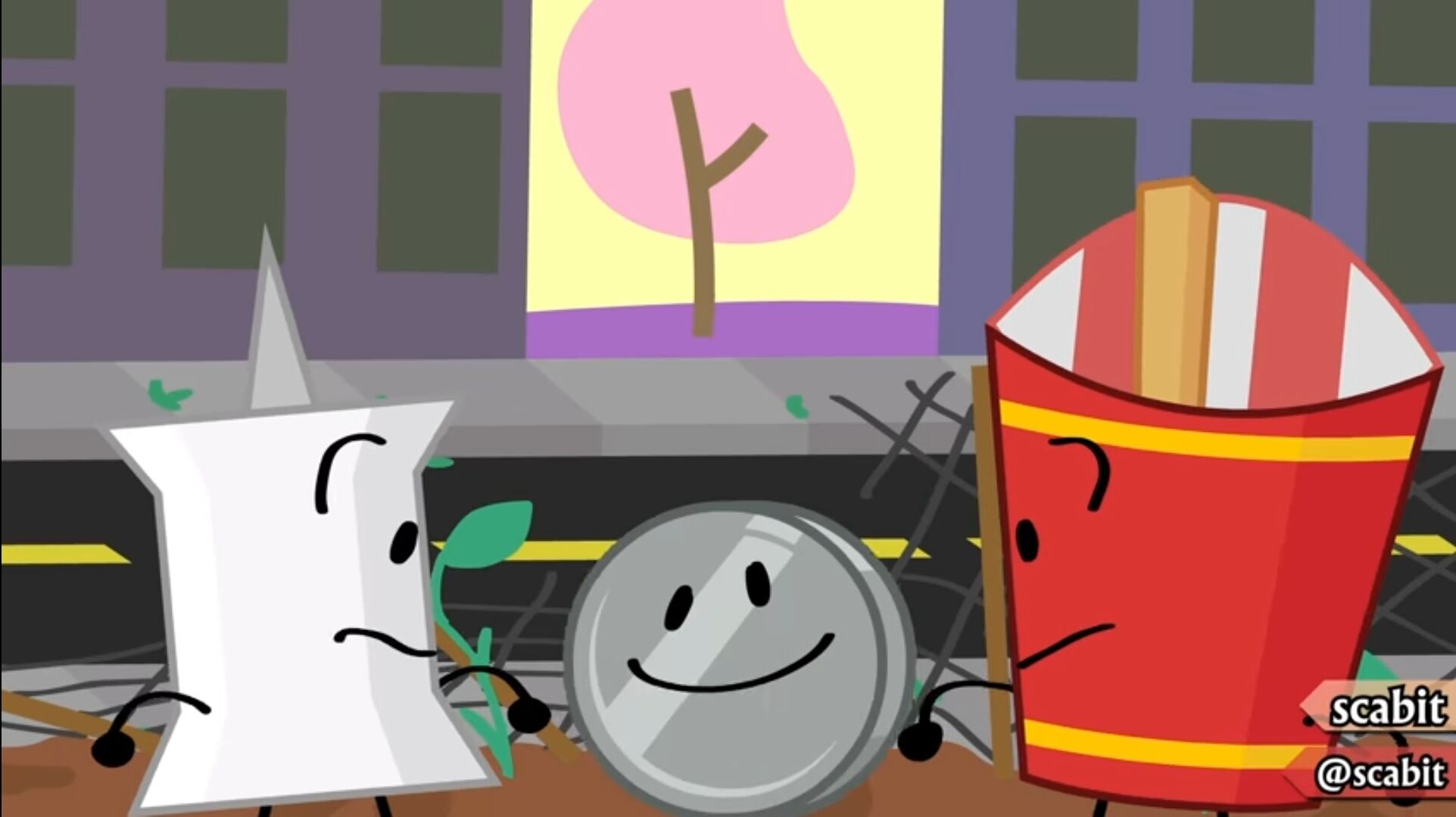 I made a scene from BFB 1O in the BFDI-IDFB style. Put a BFB+