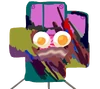Robot Flower with food on her face (TPOT 13)