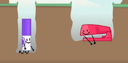 Marker and Stapy playing Toss the Dirt