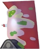 Pin with no limbs wearing a mech suit and a battery got splatted birthday cake on her face (BFDIA 17)