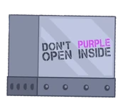 Don't open purpel inside