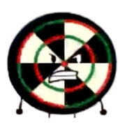 Dartboard; giftbean