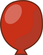 Red balloon (This balloon is the same color as Ruby and is used on Book)