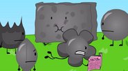 The final five of BFDI affected by Yoyle Metal