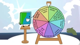  prepares to spin the .