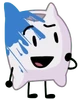 Pillow with blue splatter (TPOT 16)
