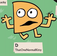 D in the credits of BFB 14