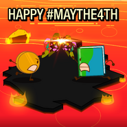 "“a friendly duel! #maythe4th"