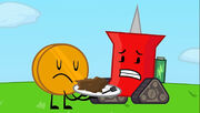 Coiny and the dirt cake