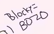 Blocky = BOZO