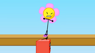 Blocky kicks Flower off the bridge, and Flower being angry about it.