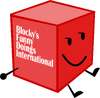 Blocky in the Blocky's Funny Doings International logo (BFDI 17-24, BFB 19)
