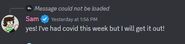 This message was sent on December 10, 2023