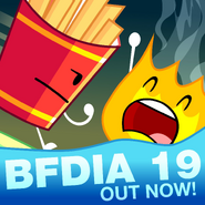 "BFDIA 19 has HATCHED! Check it out on YouTube!"