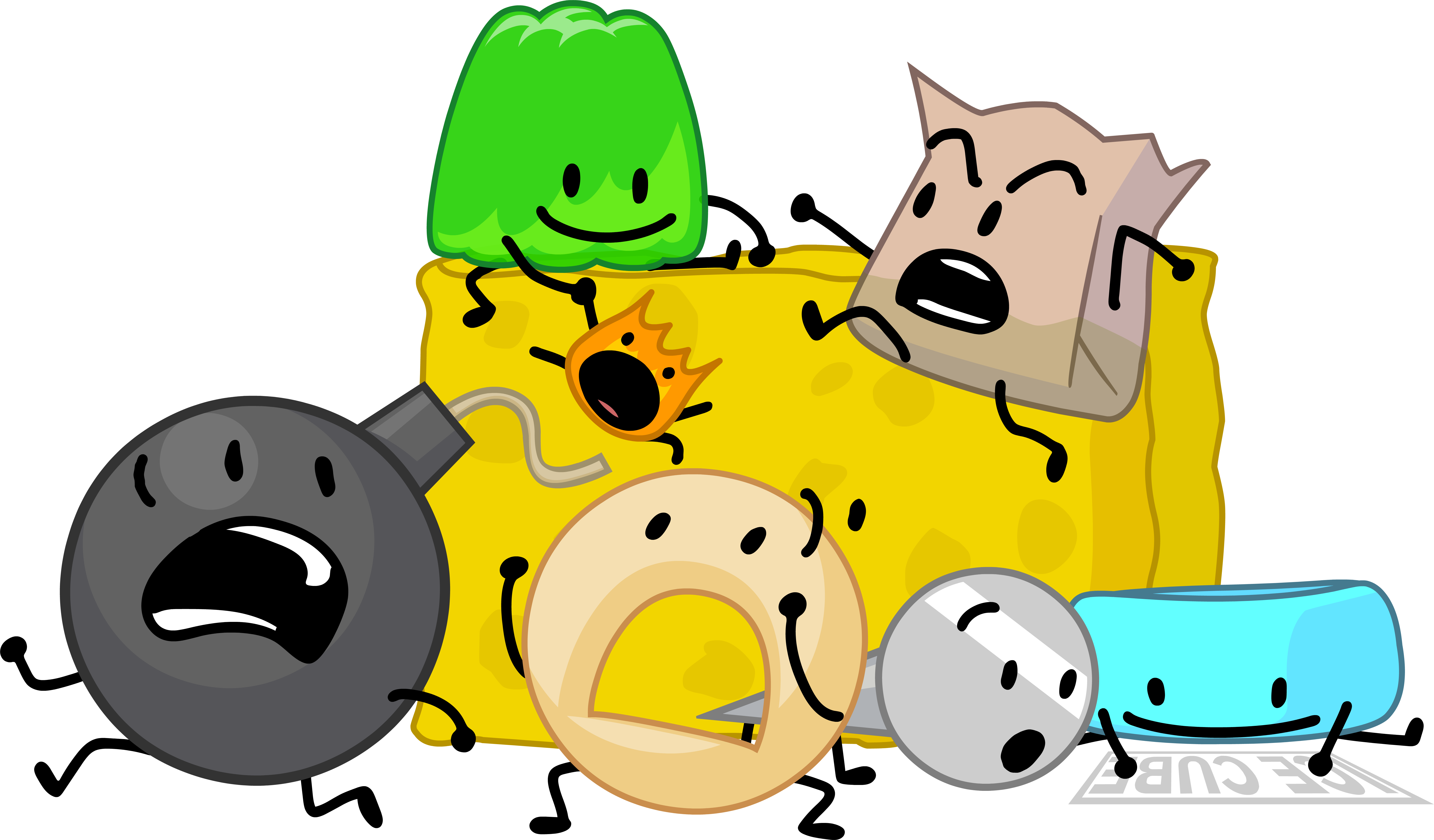 Battle For Dream Island Wiki - Team Ice Cube Bfdi, HD Png Download ,  Transparent Png Image - PNGitem