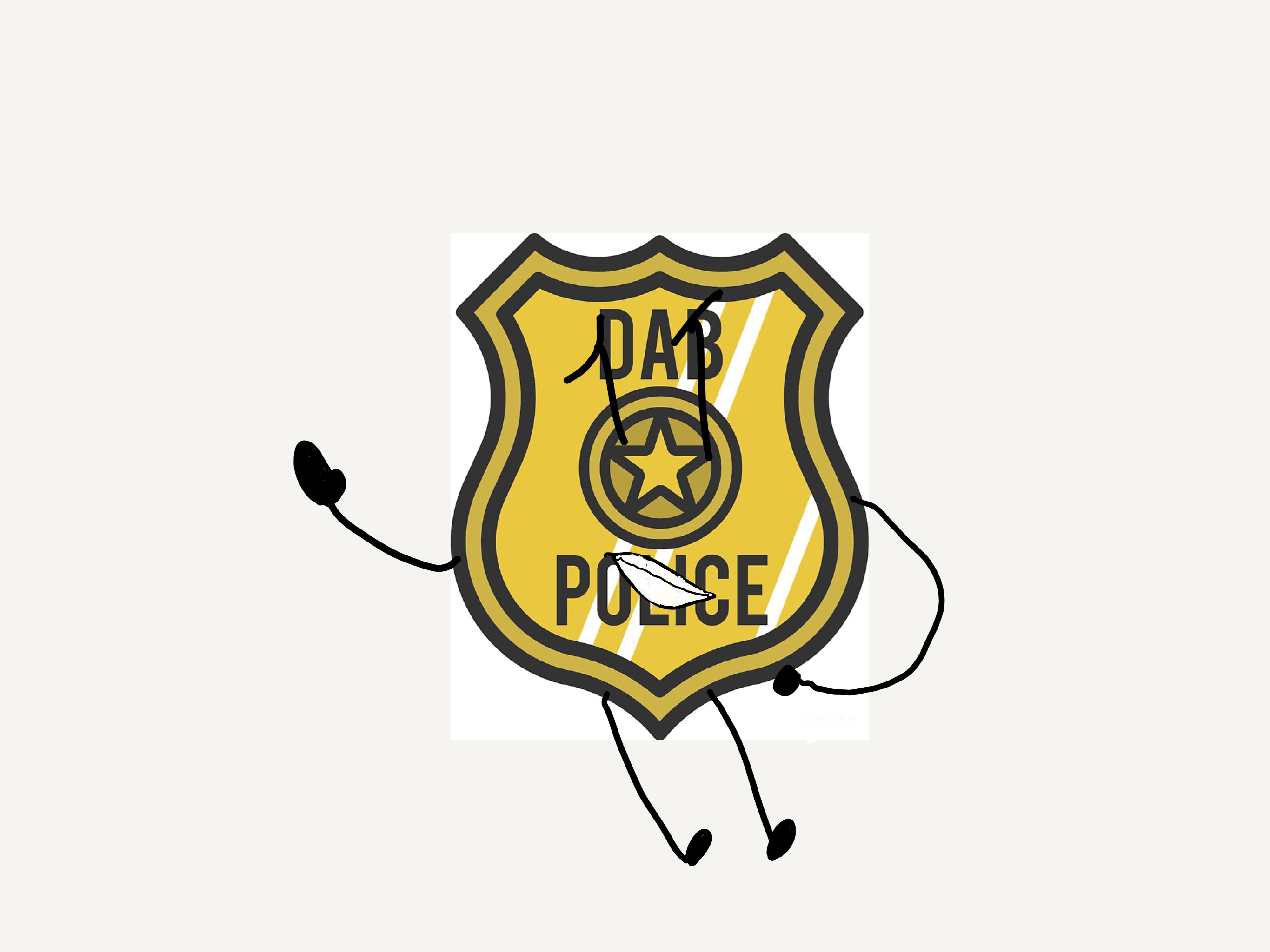 How to draw Dab police badge 