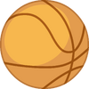 Orange Basketball Right