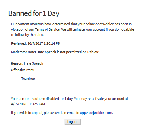 User Blog Mr Teardrop Dumbest Roblox Ban Battle For Dream Island Wiki Fandom - banned users roblox wiki