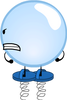 Bubble wearing Springy Shoes (BFDI 17)