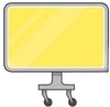 Yellow TV!.png (108 KB) TV with a yellow screen without his face and with wheels (TPOT 6)