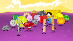 BFDI intro but otamatone background 