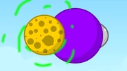 The Cheese Orb with the Circular Floating Globe in "Hurtful!"