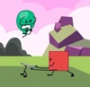 Blocky after cutting Balloony's string