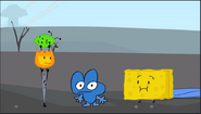 "The Four is Lava" (the mushroom cloud is way off in the distance)