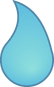 Slightly Yellow Teardrop