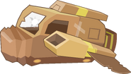 The Crashed Cardboard Spaceship in BFB 26