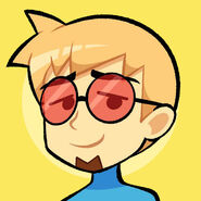 His profile picture on Twitter, and YouTube.