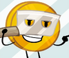 Coiny wearing knife glasses