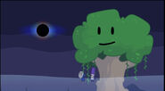 Tree gives Black Hole a smile after the latter keeps him safe from zombies.