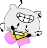Pillow covering Flower's head (TPOT 15)