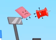 Pin (and Eraser) being flung