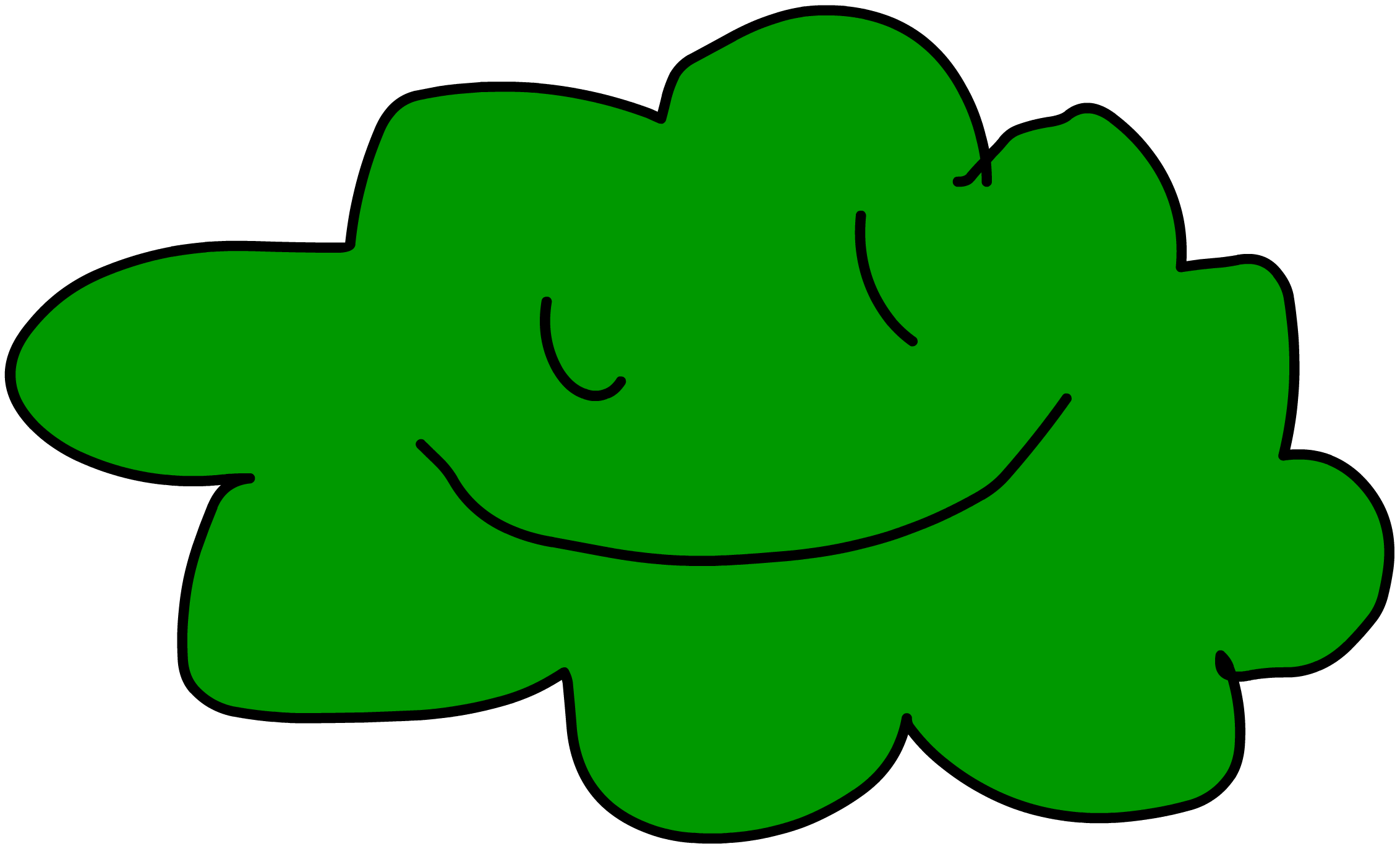 green clouds clip art