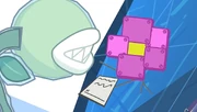 Robot Flower and the plant