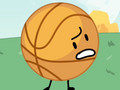 Basketball (entirely) in orange.