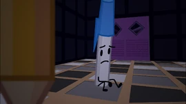 Pen trying his best to comfort Pencil.