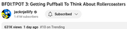 An image of TPOT 3's title and description, showing it at number 10 on YouTube's "Trending" feed.
