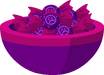 Purple Face Candy Bowl (BFB 24)