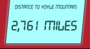 Distance to Yoyle Mountain.