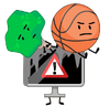 Basketball and Tree glued to TV (TPOT 12)