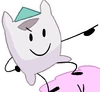 Pillow with a piece of paper on her head (TPOT intro)